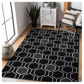 Kusový koberec Hexa čierny 160x230cm