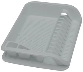 Odkvapkávač na riad s malým zásobníkom sivý 39,5x29,5x8 130