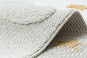 Detský koberec YOYO GD75 biely / oranžový - hviezdičky