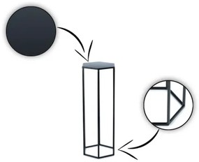 Stojan na kvety 70x24 cm čierna