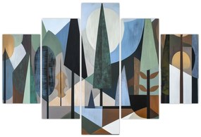 Obraz - Prírodná geometrická abstrakcia II. (150x105 cm)