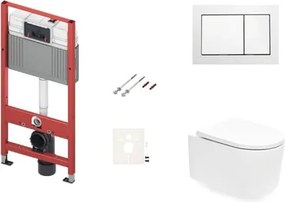 Závesný wc set do ľahkých stien / predstenová SAT SIKOTSTOR72400