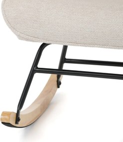 Hojdacie kreslo FABIAN — látka, krémová