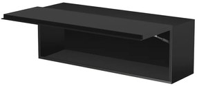 Závesná skrinka Loftia 120 cm - čierna / čierny mat