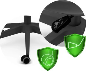 Kancelárska stolička z mikrosieťoviny Sofotel Labi  - čierna