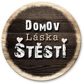 Nekupto Dřevěný podtácek Domov, láska, štěstí Sladký domov