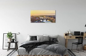 Obraz na plátne Taliansko Sunrise panoráma 120x60 cm