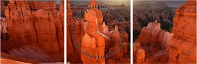 Obraz - Národný park Utah (s hodinami) (90x30 cm)
