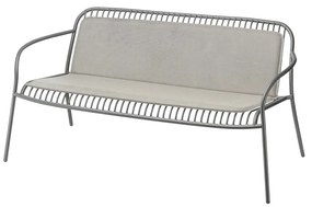 Blomus Vonkajší sedák s opierkou na sofa YUA 111x75 cm sivý
