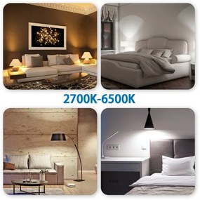 Sada 4x LED RGBW stmievateľných žiaroviek Smart GU10/4,9W/230V 2700-6500K - Aigostar