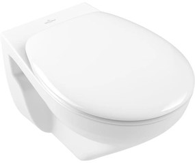 VILLEROY &amp; BOCH O.novo Combi-Pack, závesné WC s DirectFlush + WC sedátko s poklopom, s QuickRelease a Softclosing, biela alpská, 7682HR01