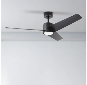 ZEVENTI - LED stropný ventilátor ORVIETO LED/18W/230V Wi-Fi Tuya čierny + diaľkové ovládanie ZEV001