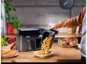 Teplovzdušná fritéza Tefal Dual Easy Fry & Grill 2v1 EY905B10 Čierna