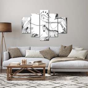 Obraz - Akvarelová džungľa (150x105 cm)