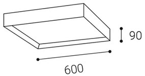 LED2 - LED Stropné svietidlo MILO LED/60W/230V biela 3000/4000K
