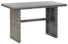 Záhradný stôl, antracitový 110x60x67 cm, polyratan
