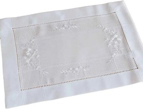 Obrus Biely kvet 35 × 50 cm