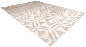 Koberec PEARL 51323C geometrický / štrukturálny, béžový