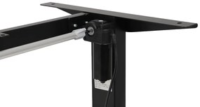 Výškovo nastaviteľný elektrický stôl BestBerg BBAT-16BWD / rozmer 160x80 cm / výška 85-130 cm / čierna/drevo