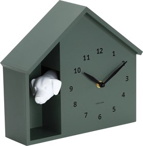 XXXLutz NÁSTENNÉ HODINY lesná zelená 24.9/27 cm Karlsson - Hodiny - 007143016502