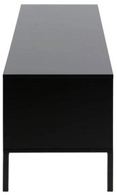 TV stolík v dekore duba v čierno-prírodnej farbe 140x45 cm Seaford – Actona