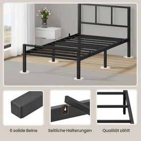 Kovová posteľ 90 cm RMBB35292B101