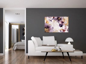 Obraz - Akvarelové kvety (90x60 cm)