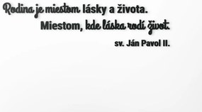 drevko Citát na stenu Rodina Rozmer obrazu: 26 x 100 cm, Farba dekorácie: Čierna
