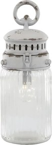 Francúzsky stajňový lampáš so žiarovkou a časovačom French Stable - Ø 11*30 cm