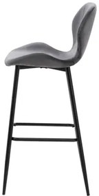 Sivá barová stolička LAIKA
