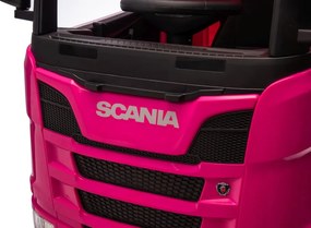 LEAN CARS Elektrické auto na batérie Scania 500R HL698 ružové 4x4