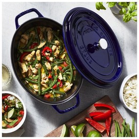 Staub Hrniec STAUB oválny 31 cm modrý 5,5l