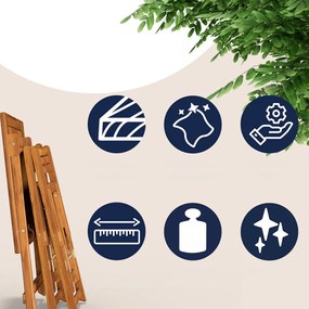 Balkónový nábytok VITEK, 1+2, prírodná hnedá Casaria