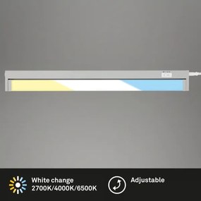 Brilo - LED podskrinkové svietidlo LED/6W/230V 2700/4000/6500K 54,5 cm strieborné