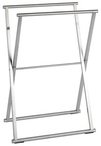 WENKO 22476100 - Stojan na uteráky LAVA 53,5x80,5 cm nerez/strieborný