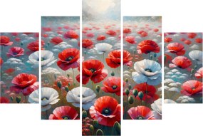 Obraz - Pole vlčích makov (150x105 cm)