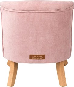Detské kreslo špinavá ružová 17 cm Drevo