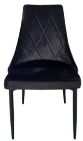 Sammer Kvalitná kuchynská stolička v čiernej farbe LR08 Glamour cierna
