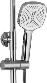 Rea Storm, vaňová/sprchová súprava s dažďovou hlavovou sprchou a ručnou sprchovou hlavicou, chrómová, REA-P4882
