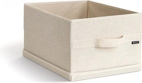 Béžový látkový úložný box s vekom 31x41x22 cm Soft Storage Medium – Bigso