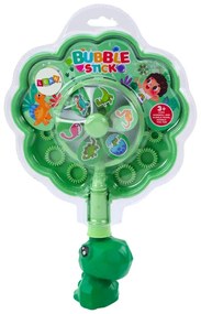 LEAN TOYS Stroj na bubliny s ventilátorom – Dinosaurus, zelená