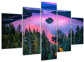 Obraz - Jazero Tahoe, Sierra Nevada, Kalifornia, USA (150x105 cm)