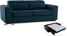 Pohovka FELYNE br. FELYNE s rozkladom na každodenné spanie, 140, tm. modrá (jazz - 17 blue)