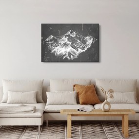 Obraz - Ilustrácie hôr (90x60 cm)