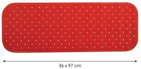Spirella Protišmyková podložka do vane CLASS Premium, červená, 36 x 97 cm