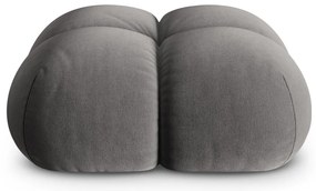 Sivá zamatová podnožka Loretto – Cosmopolitan Design