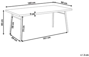 Jedálenský stôl Ivoza (svetlé drevo). Vlastná spoľahlivá doprava až k Vám domov. 1080418