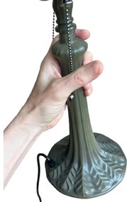 Nočná lampa Tiffany Listy kov Ø32 kolekcia CREAM