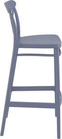 CROSS BAR 75 záhradná barová stolička dark grey