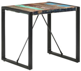 Jedálenský stôl 80x80x75 cm, recyklovaný masív